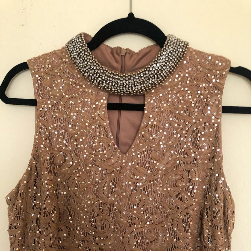Evening gown with sparkles